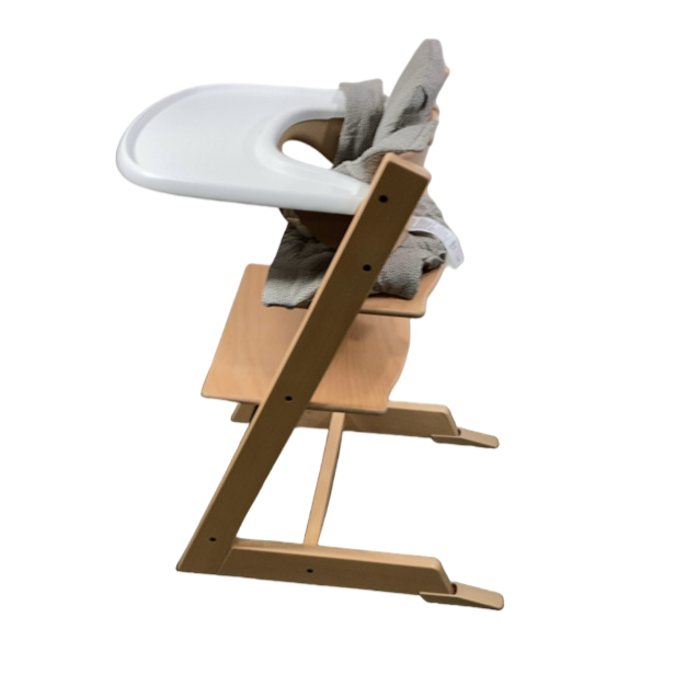Shop Stokke Tripp Trapp Complete High Chair, Dots Grey, Natural at Goodbuygears