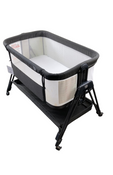 Shop Baby Joy Easy Folding Portable Baby Crib with 7 Adjustable Heights, Black at Goodbuygears