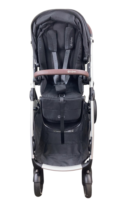 Shop Cybex Gazelle S Modular Stroller, 2024, Moon Black, Silver Frame at Goodbuygears