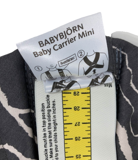 Shop BabyBjorn Baby Carrier Mini, Anthracite/Landscape Print Cotton at Goodbuygears