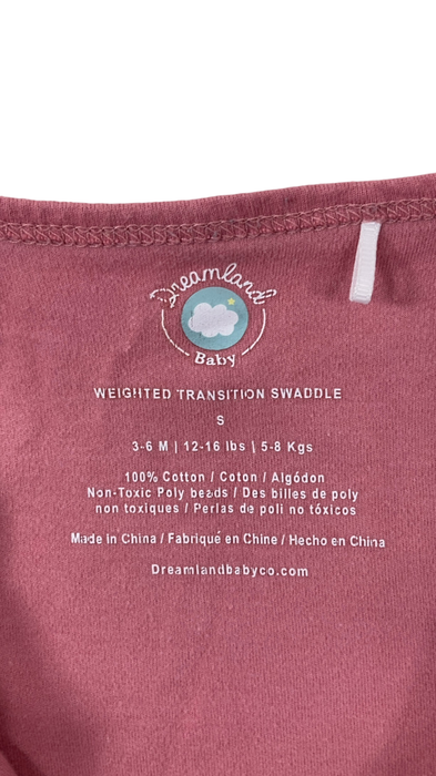 Shop Dreamland Weighted Transition Swaddle, 3-6 months, Dusty Rose at Goodbuygears