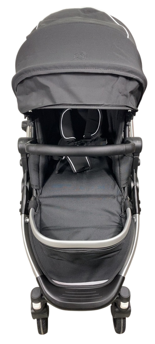 Shop Mockingbird Single 2.0 Stroller, 2024, Black, Silver With Black Leather, Windowpane at Goodbuygears