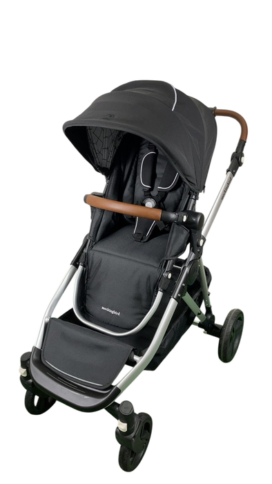 Shop Mockingbird Single to Double 2.0 Stroller, 2025, Black, Silver With Penny Leather, Windowpane at Goodbuygears