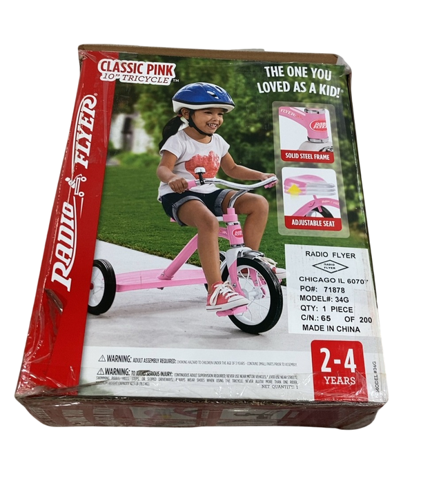 Shop Radio Flyer Classic Tricycle, Pink, 10" at Goodbuygears