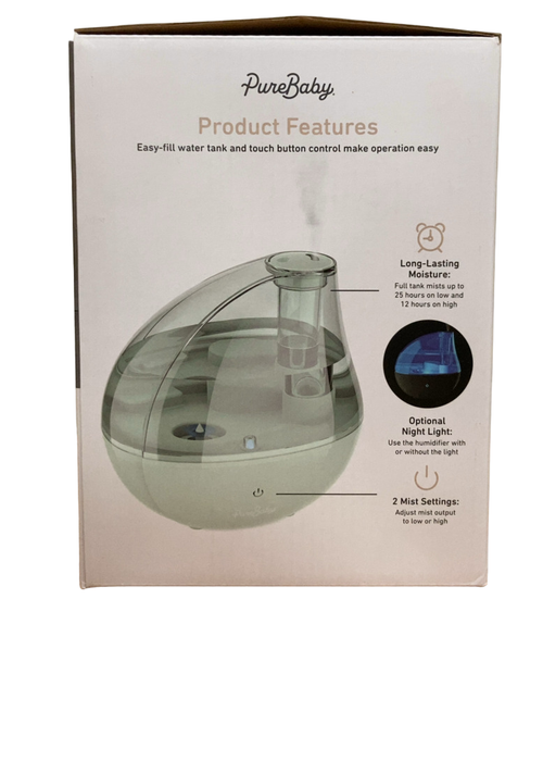 Shop Pure Enrichment PureBaby Ultrasonic Cool Mist Humidifier, Silver at Goodbuygears