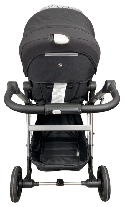 Shop Mockingbird Single 2.0 Stroller, 2024, Black, Silver With Black Leather, Windowpane at Goodbuygears
