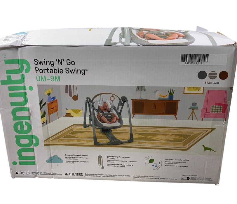 Shop Ingenuity Swing 'n Go Portable Swing, Bella Teddy at Goodbuygears