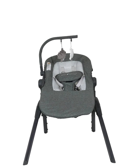 Baby Delight Bloom Soothing Adjustable Lounger, Charcoal Tweed