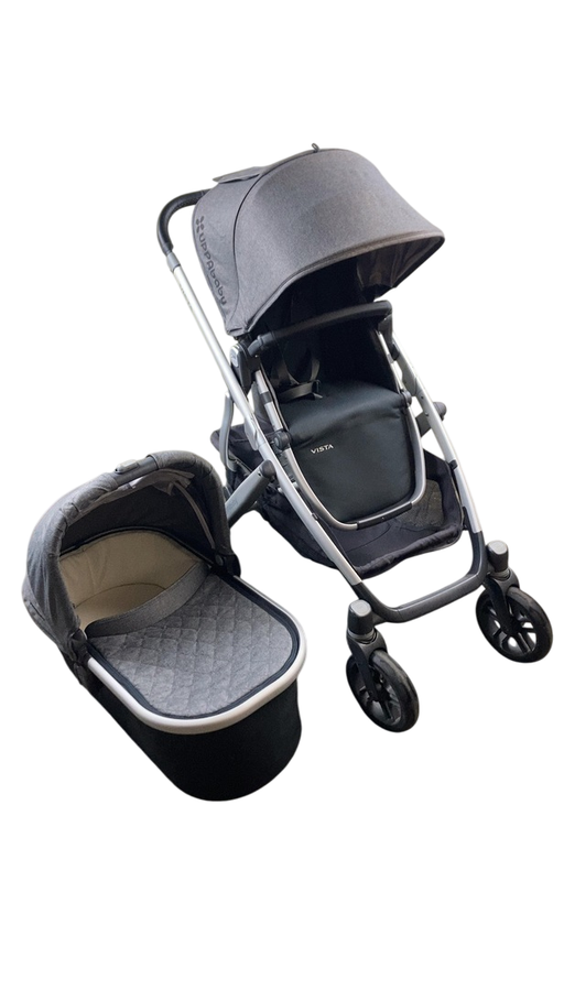 Shop UPPAbaby VISTA Stroller, 2018, Jordan (Grey Melange) at Goodbuygears