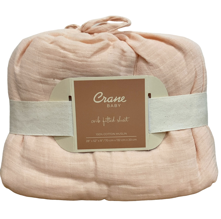 Shop Crane Baby Crib Fitted Sheet, Desert Rose at Goodbuygears
