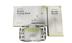 Shop Sprucely Bottle Accessories Starter Set, White/Sage at Goodbuygears