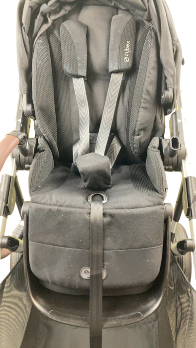 Shop Cybex Gazelle S Modular Stroller, 2024, Moon Black, Silver Frame at Goodbuygears