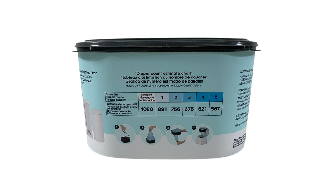 Shop Diaper Genie Jumbo Square Disposal Bag Refill, 1080 Ct at Goodbuygears
