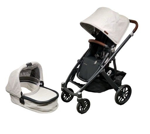 Shop UPPAbaby VISTA V2 Stroller, 2023, Anthony (White & Grey Chenille) at Goodbuygears