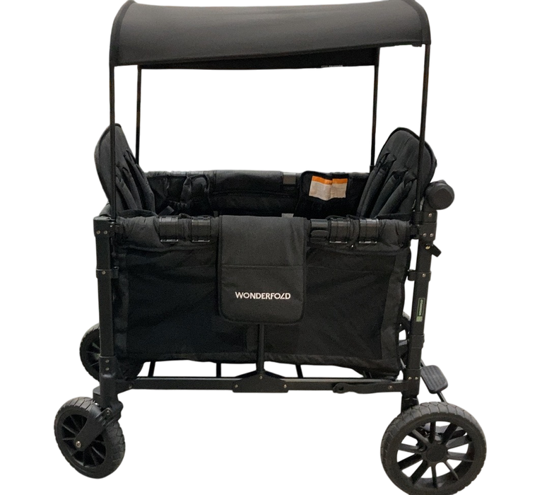 Shop Wonderfold W4 Luxe Quad Stroller Wagon, 2024, Charcoal Grey with Black Frame at Goodbuygears