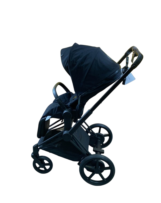Shop Cybex E-PRIAM Electric Stroller, 2023, Deep Black, Matte Black, with Battery at Goodbuygears