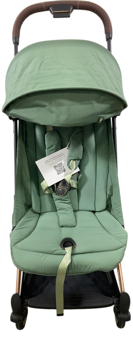Shop Cybex Coya Stroller, 2023, Leaf Green, Rose Gold at Goodbuygears