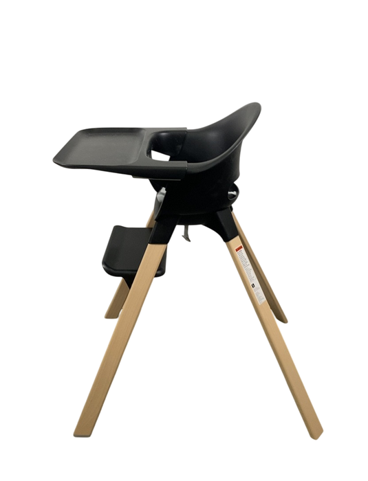 Shop Stokke Clikk High Chair, Black Natural at Goodbuygears