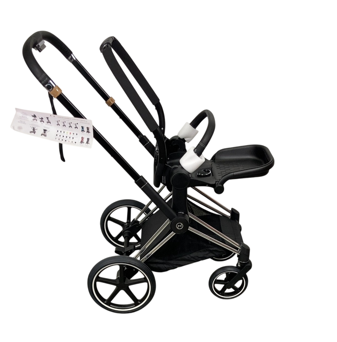 Shop Cybex PRIAM Stroller Frame And Seat, 2022, Chrome/Black at Goodbuygears