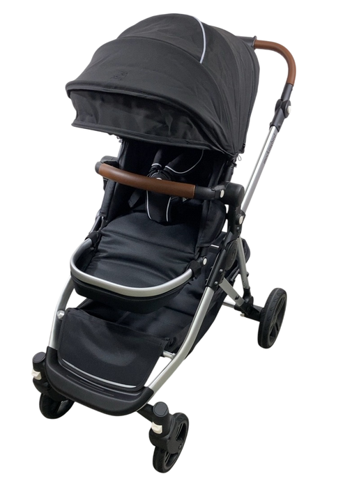 Shop Mockingbird Single to Double 2.0 Stroller, 2024, Black, Silver With Penny Leather, Windowpane at Goodbuygears