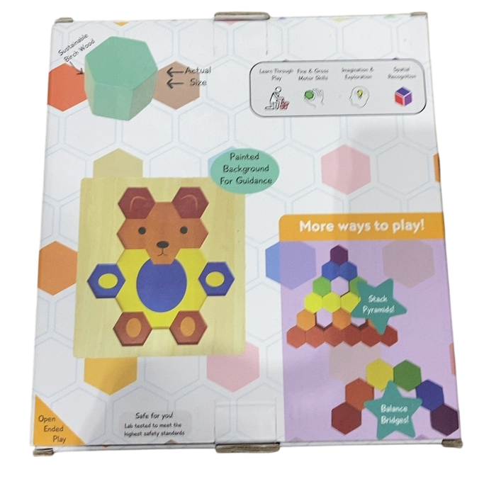 Shop Joy2b Hexablox, 16 pieces, Bear at Goodbuygears