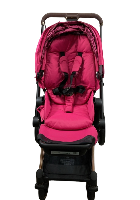 Shop Cybex E-PRIAM Electric Stroller, 2019, Fancy Pink, Rose Gold, without Battery at Goodbuygears