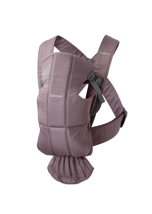 Shop BabyBjorn Baby Carrier Mini, Dark Purple Woven at Goodbuygears