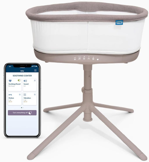 Shop Halo BassiNest Connected Swivel Sleeper 3.0, Warm Grey at Goodbuygears