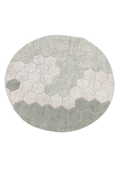 Shop Lorena Canals Washable Rug Round Honeycomb, Blue Sage at Goodbuygears
