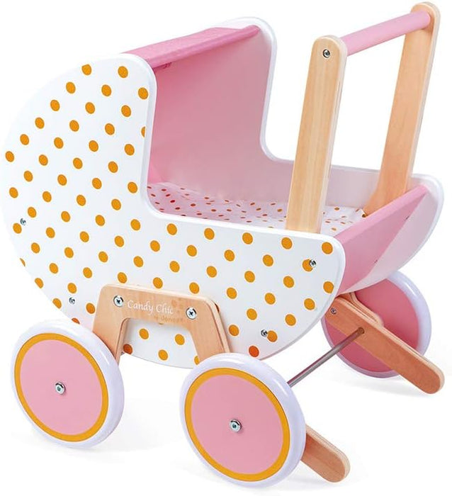 Janod Candy Chic Wooden Pram