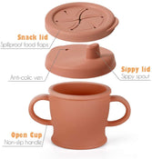 Shop Haakaa Silicone Sip-N-Snack Cup 8 oz at Goodbuygears