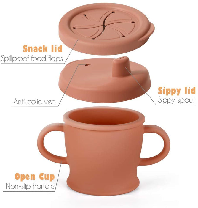 Shop Haakaa Silicone Sip-N-Snack Cup 8 oz at Goodbuygears