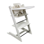 Shop Stokke Tripp Trapp Complete High Chair, White, Dots Grey, 2 at Goodbuygears