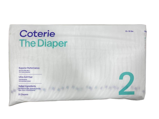 Shop Coterie Size 2 Diapers, 31 Count at Goodbuygears