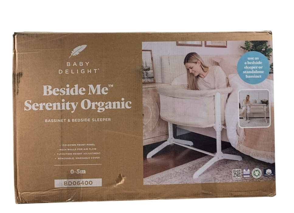 Shop Baby Delight Serenity Bassinet and Bedside Sleeper, Organic Oat at Goodbuygears