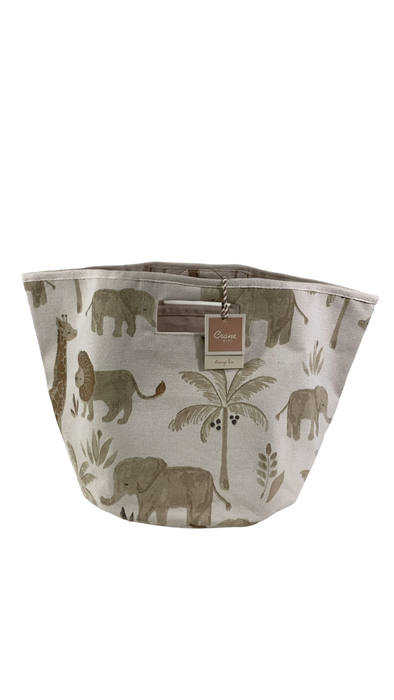 Shop Crane Baby Cotton Canvas Storage Bin, Kendi Safari Animal at Goodbuygears