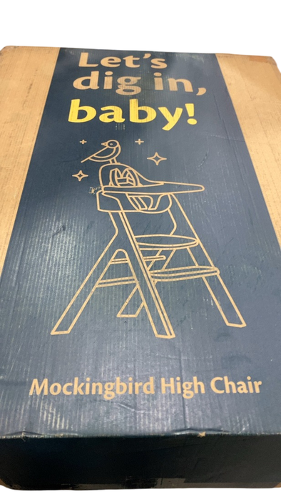Shop Mockingbird High Chair, 2.0, Natural Beech, White at Goodbuygears