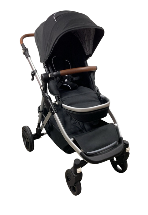 Shop Mockingbird Single to Double 2.0 Stroller, 2024, Black, Silver With Penny Leather, Windowpane at Goodbuygears
