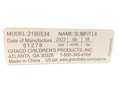 Shop Graco SlimFit LX 3-in-1 Car Seat, 2023, Shaw at Goodbuygears
