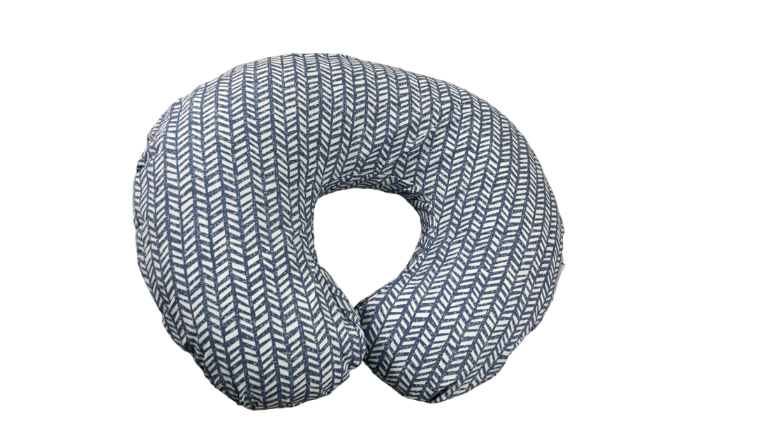 Shop Boppy Nursing and Infant Support Pillow, Blue Herringbone at Goodbuygears
