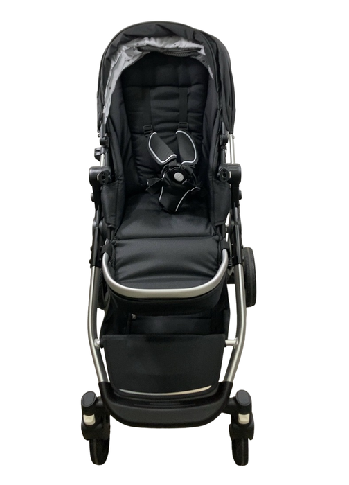 Shop Mockingbird Single to Double 2.0 Stroller, 2024, Black, Silver With Black Leather, Watercolor Drops at Goodbuygears