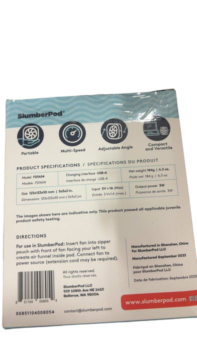 Shop SlumberPod Portable Fan at Goodbuygears