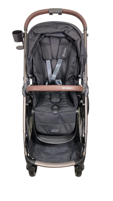 Shop Cybex Gazelle S Modular Stroller, 2024, Moon Black, Taupe Frame at Goodbuygears