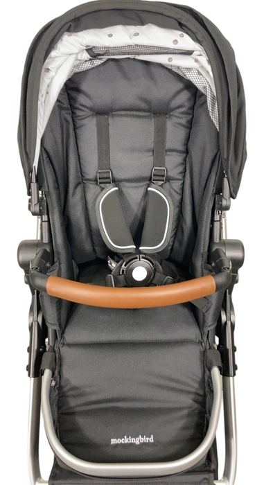 Shop Mockingbird Single to Double 2.0 Stroller, Black, Watercolor Drops, Silver With Penny Leather, 2025 at Goodbuygears