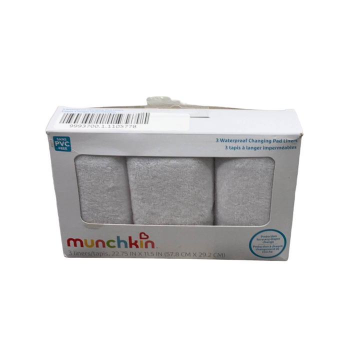 Munchkin Waterproof Changing Pad Liners, 3 COUNT