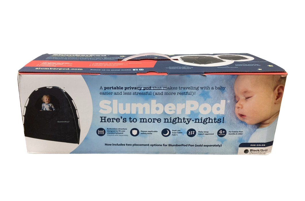 Shop SlumberPod 3.0 Sleep Canopy with Fan, Black with Gray Accents at Goodbuygears