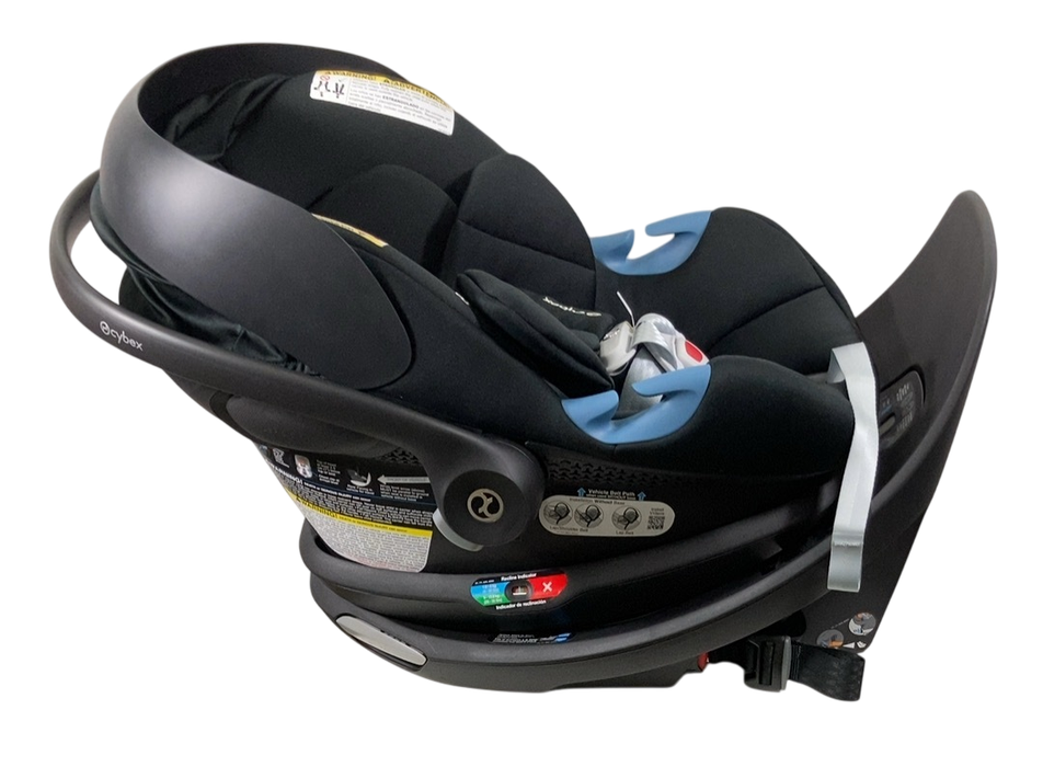 Shop Cybex Aton G Swivel Infant Car Seat And Base, 2024, Moon Black at Goodbuygears