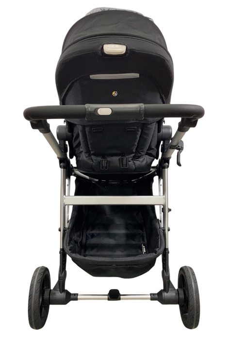 Shop Mockingbird Single 2.0 Stroller, 2024, Black, Silver With Black Leather, Windowpane at Goodbuygears