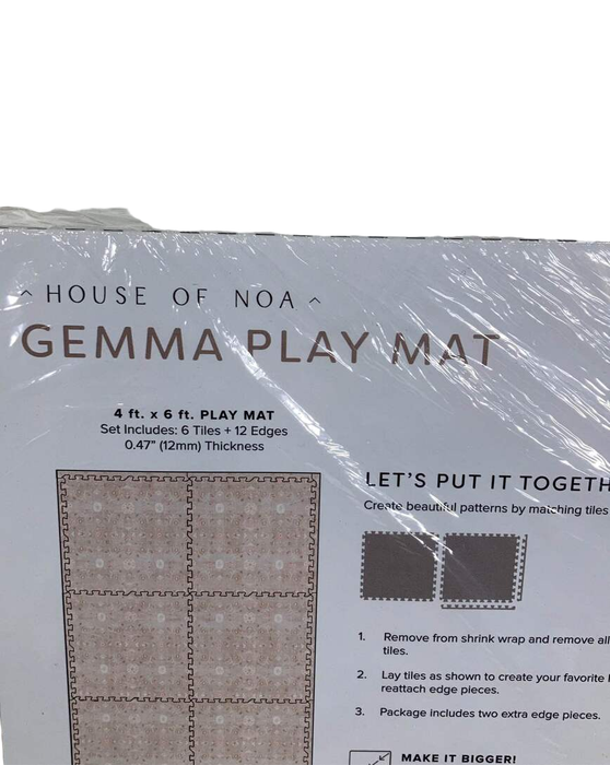 Shop House of Noa Little Nomad Play Mat, Linen, Gemma, 4x6 at Goodbuygears