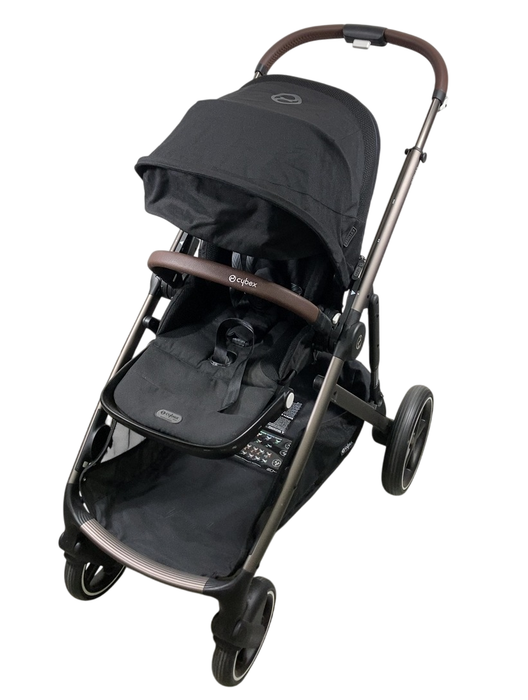 Shop Cybex Gazelle S Modular Stroller, 2024, Black Frame, Moon Black at Goodbuygears